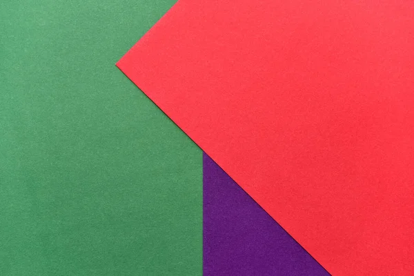 Soyut Geometrik Kağıt Arka Plan Mor Yeşil Kırmızı Moda Renkler — Stok fotoğraf