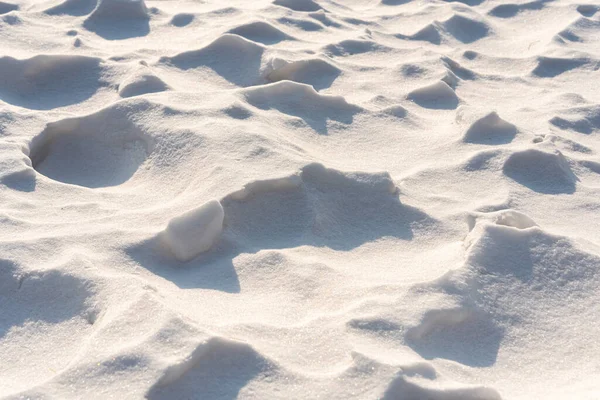 Schöner Winterhintergrund Aus Schneeverwehungen Natürliche Textur Des Schnees Muster Auf — Stockfoto