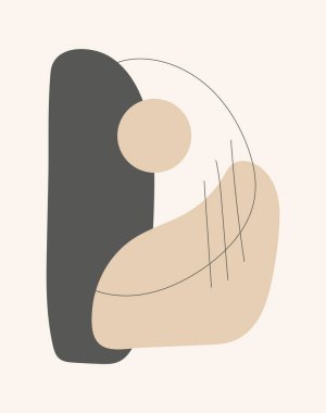 Karalamalı soyut tasarım