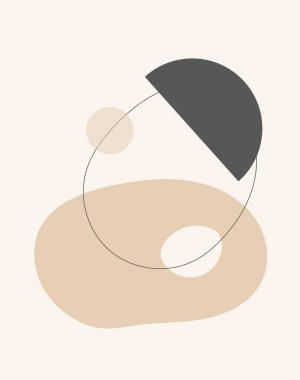 El çizimi vektör çizimi. Karalamalı ve farklı şekilli soyut tasarım. Modern sanat izole vektör grafiği. minimalist el boyalı geometrik çerçeveler