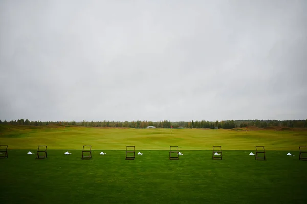 Golf Range Green Field — Stock Photo, Image