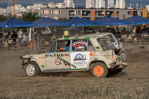 Bulgária Sófia 2022 Setembro Luda Nadprevara Derby Demolição Selvagem Automobilismo — Fotografia de Stock