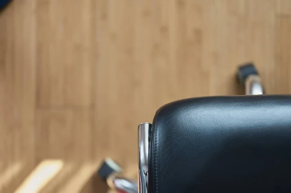Detail Seat Office Chair Bamboo Floor — Stockfoto