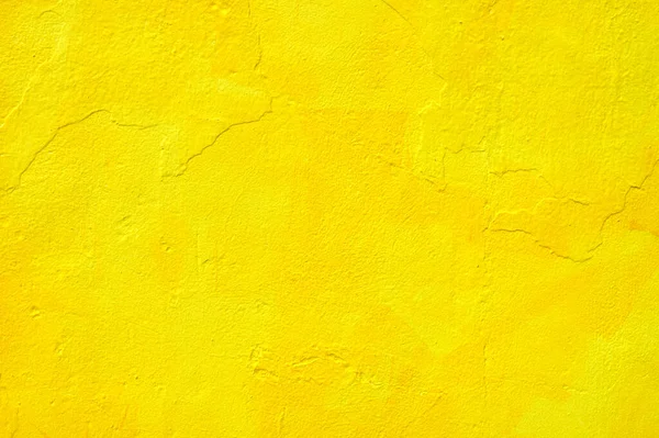Detalhe Uma Parede Estuque Irregular Pintada Amarelo Laranja — Fotografia de Stock