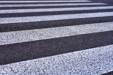 Bir yayanın ya da zebranın karşıya geçişinin dikey ayrıntıları