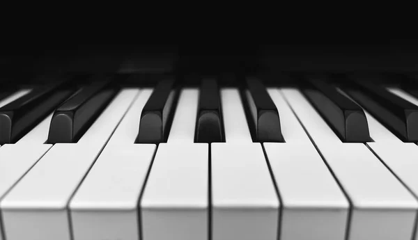 Деталь Верхнього Вигляду Клавіатури Піаніно — стокове фото