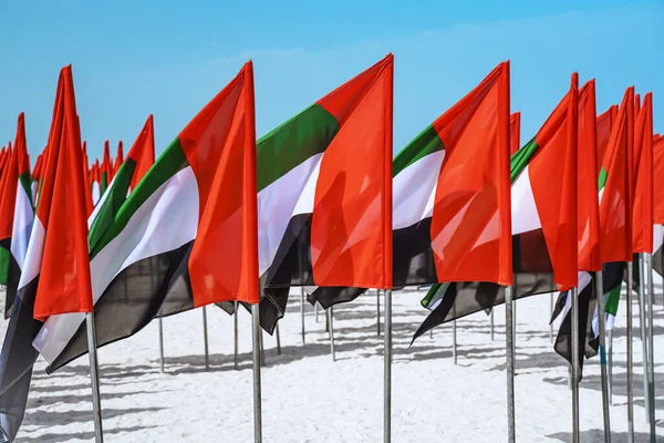 National Day Celebration Flags City Dubai Uae — Stock Photo, Image