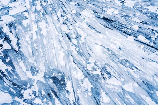 Blauw ijs abstracte natuurlijke achtergrond. — Stockfoto
