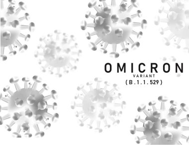 Coronavirus Covid-19 'un Omicron Varyantı. Omicron tipi SARS-CoV-2