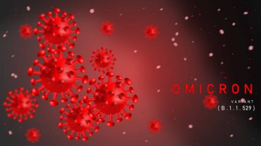 Coronavirus Covid-19 'un Omicron Çeşitliliği. Omicron tipi SARS-CoV-2