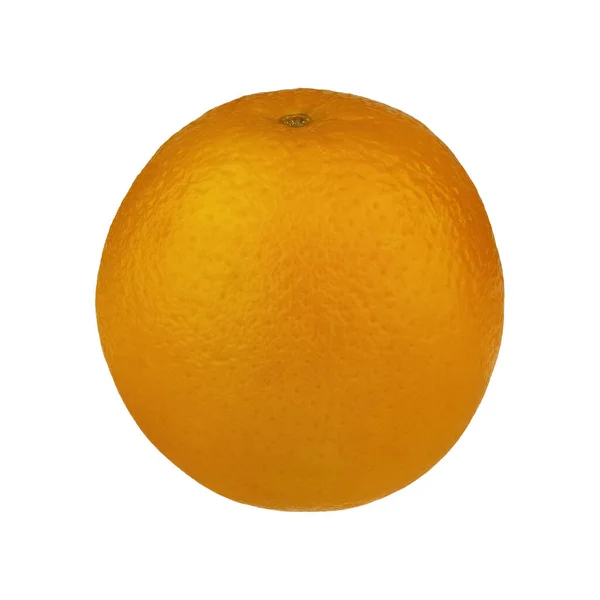 Orange citrus på vit bakgrund. Hela apelsinfrukten. Full skärpedjup. Apelsinfruktisolat. — Stockfoto