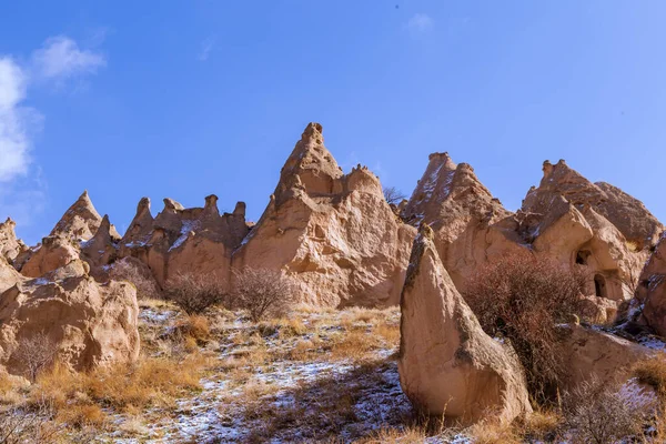 Panaromische Ansicht Des Nationalparks Zelve Valley Nevsehir Kappadokien Türkei Felsformationen — Stockfoto