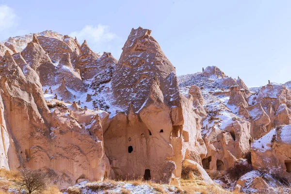 Panaromische Ansicht Des Nationalparks Zelve Valley Nevsehir Kappadokien Türkei Felsformationen — Stockfoto