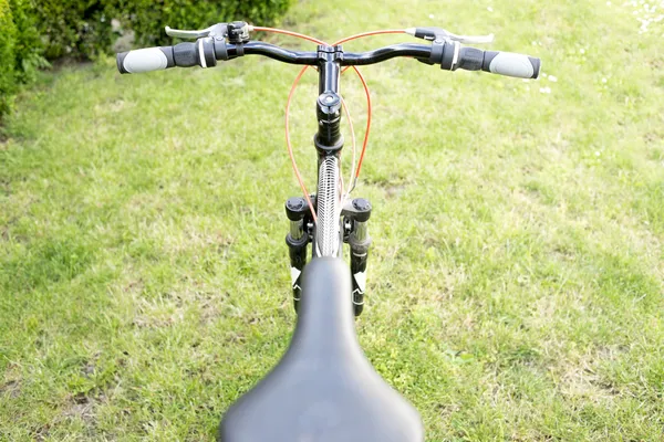 Black mountain bike — Stock Photo, Image