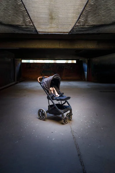 Leere Kinderwagen Zivile Opfer — Stockfoto