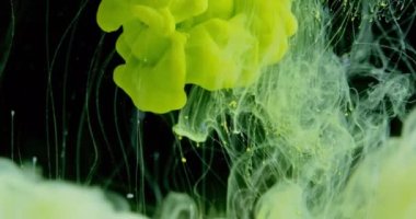 Abstract extrime macro composition of coloured liquids