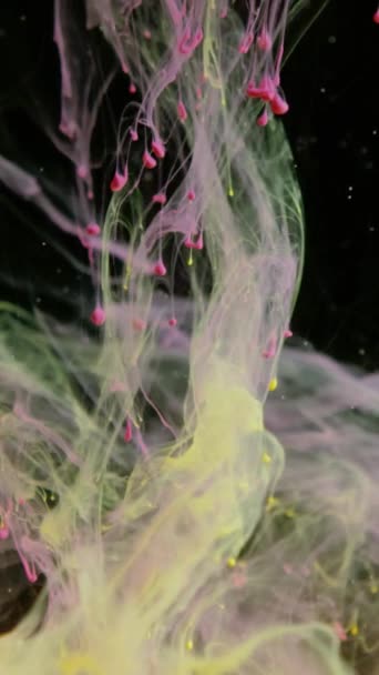 Abstract Extrime Macro Composition Coloured Liquids — Stockvideo