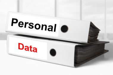 personal data binder office clipart