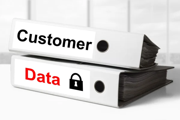 Office binders customer data security — Stock Photo, Image