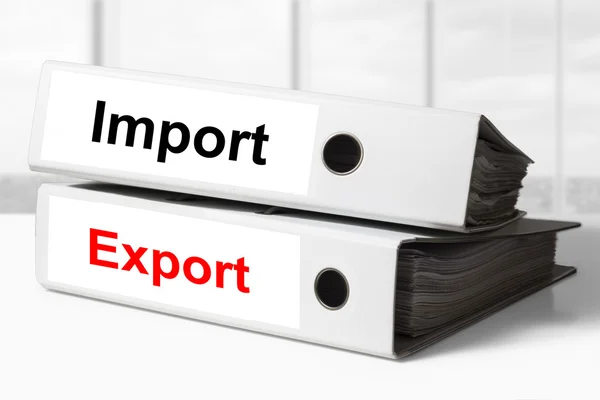 Office binders import export — Stock Photo, Image