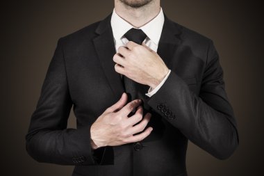 işadamı düzeltme kravat moda