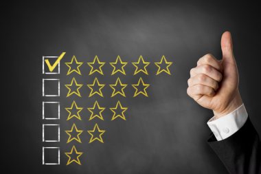 başparmak yukarıya rating yıldız