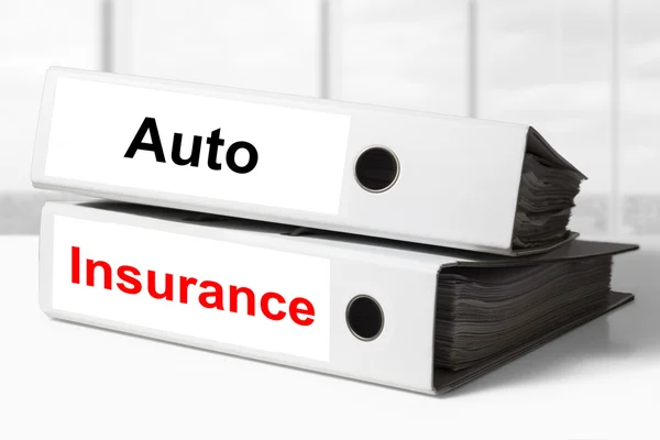 Office binders auto insurance — Stock Photo, Image