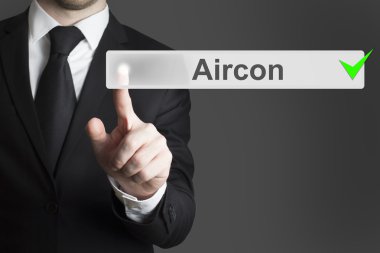 işadamı itme düğmesini aircon kontrol