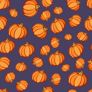 Cadılar Bayramı Balkabağı parti desen