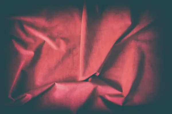 Стара Червона Рвана Тканина Фону Хвилясті Складки — стокове фото