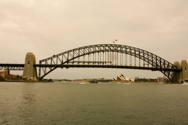 Grote panoram uitzicht op sydney harbor — Stockfoto