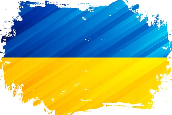 Прапор України Закриває Задній План Український Національний Прапор Приклад Вектора — стоковий вектор