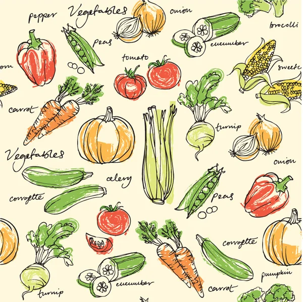  Verduras dibujo imágenes de stock de arte vectorial