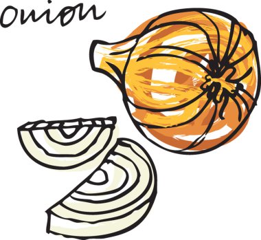 Fresh onion whole & sliced