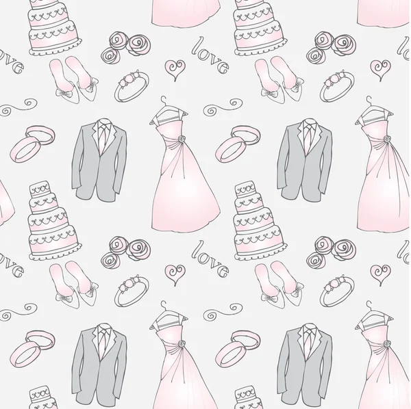 Boda sin costura — Vector de stock