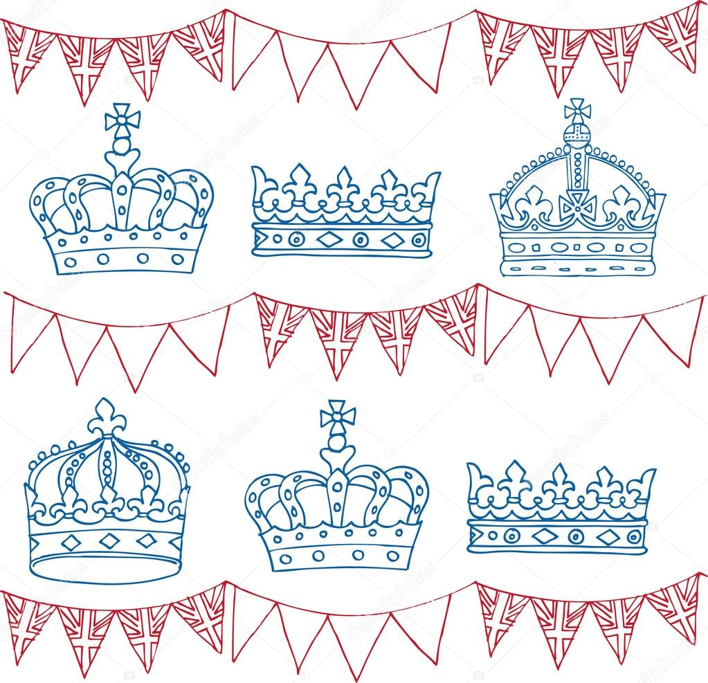 Crowns and bunting