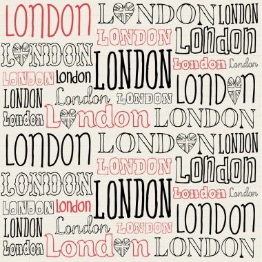 el yazısı Londra word arka plan