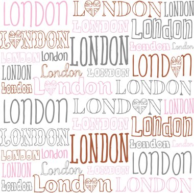 el yazısı Londra word arka plan