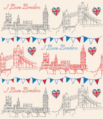 Parlamento ve tower bridge, Londra evleri