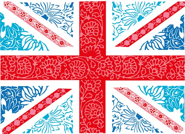 Union jack desen — Stok Vektör