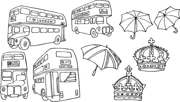 Iconos de Londres — Vector de stock