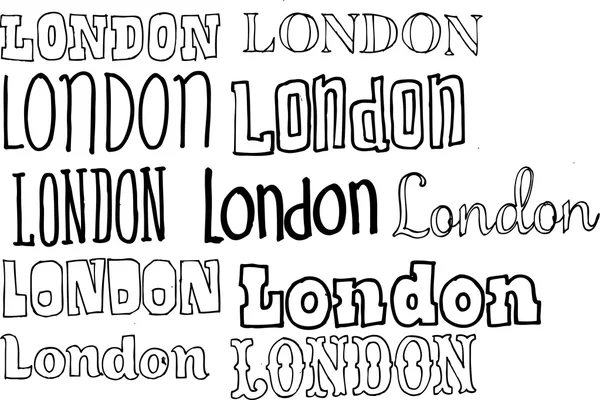 London-Typografie — Stockvektor