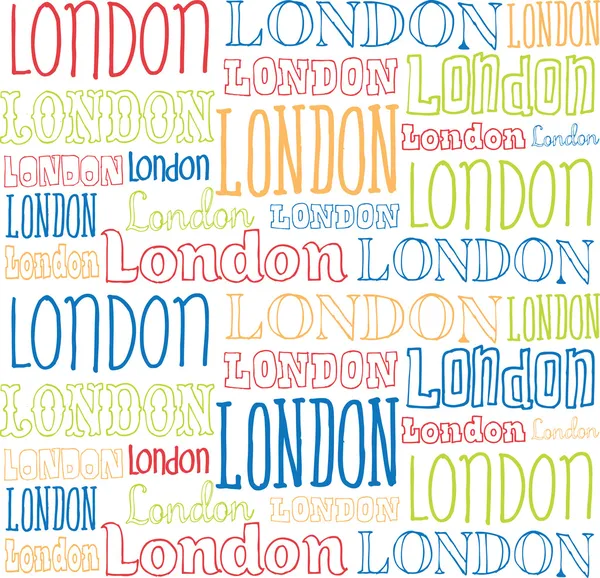 London-Typografie — Stockvektor