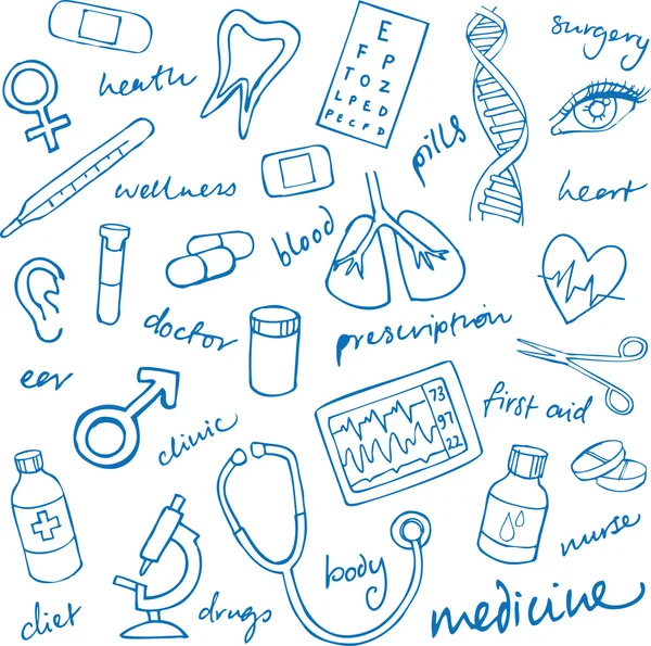 Icônes de médecine — Image vectorielle