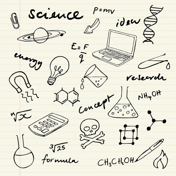 Iconos científicos — Archivo Imágenes Vectoriales