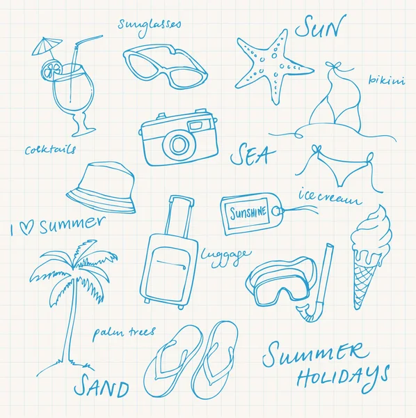 暑假 — 图库矢量图片