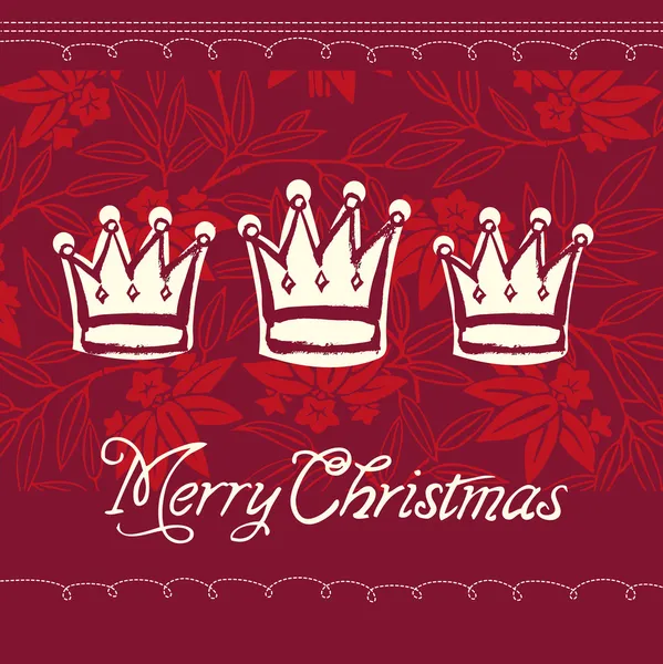 Christmas crowns — Stock Vector