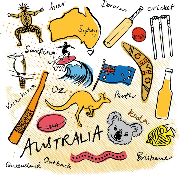 Австралійський логотипи — стоковий вектор