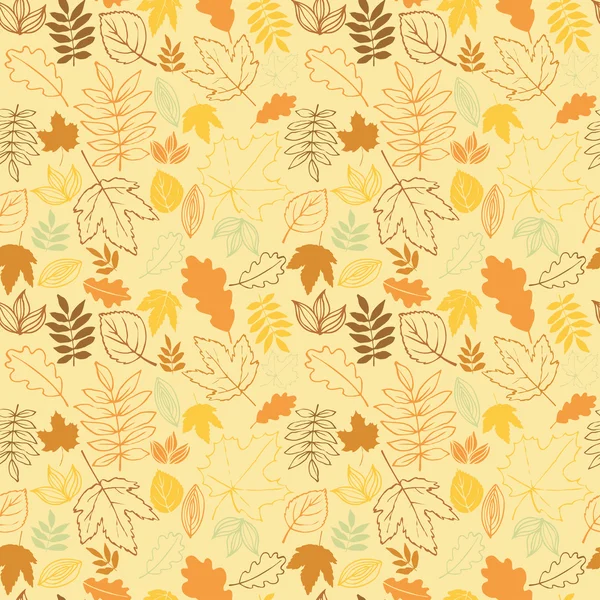 Feuilles d'automne fond — Image vectorielle