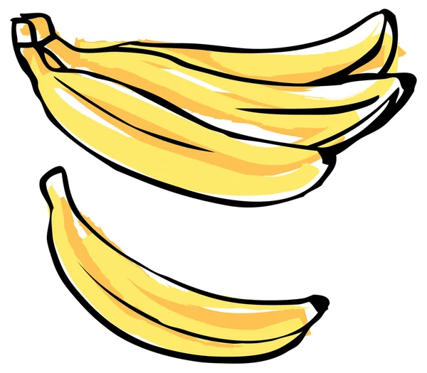 Bunch of bananas — Stock Vector